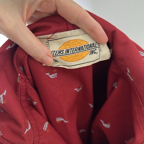 Vintage 60s Reversible Whale Printed Rain Jacket - Picture 10 of 10